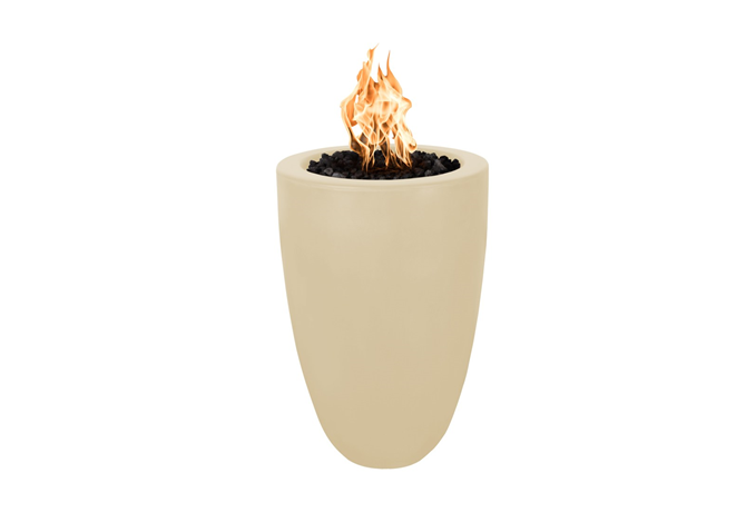 The Outdoor Plus Castillo Concrete Fire Pillar.
