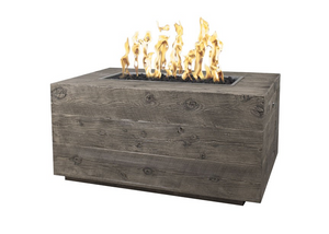 The Outdoor Plus Catalina Wood Grain Fire Pit.