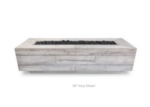 The Outdoor Plus Catalina Wood Grain Fire Pit.