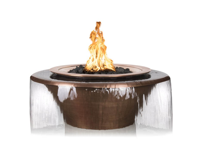 The Outdoor Plus Cazo 360° Copper Fire & Water Bowl.