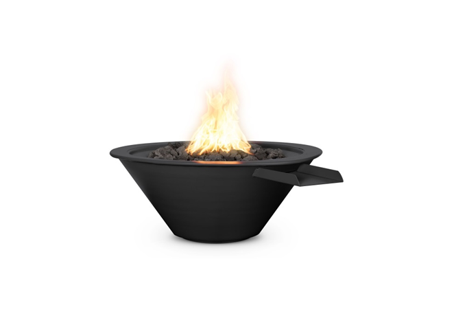 The Outdoor Plus Cazo Powdercoated Steel Fire & Water Bowl.