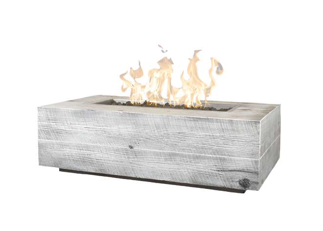 The Outdoor Plus Coronado Wood Grain Fire Pit.