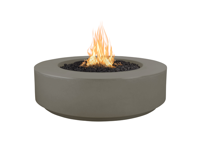 The Outdoor Plus Florence Concrete 42" Fire Pit 12" Tall.