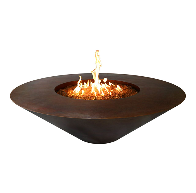 The Outdoor Plus Cazo Round Copper Fire Pit.