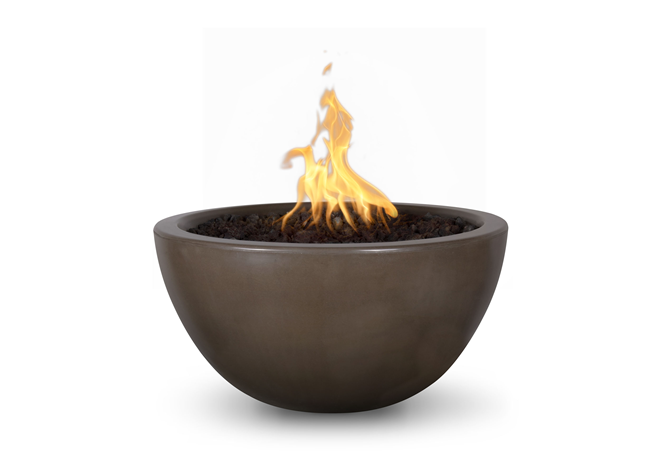 The Outdoor Plus Luna Concrete Fire Bowl.