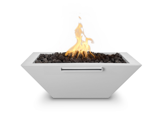 The Outdoor Plus Maya Powdercoated Steel Fire & Water Bowl.