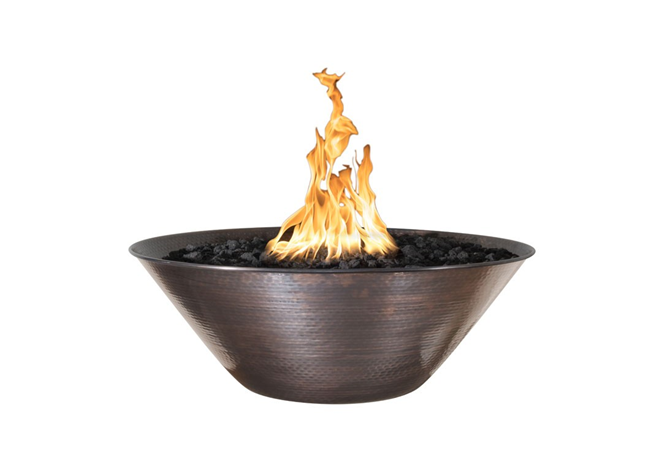 The Outdoor Plus Remi Copper Fire Bowl.