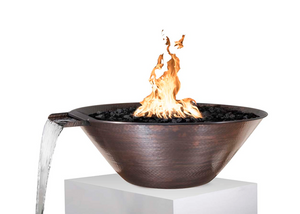 The Outdoor Plus Remi Copper Fire & Water Bowl.