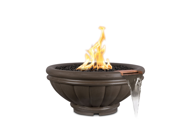 The Outdoor Plus Roma Concrete Fire & Water Bowl.