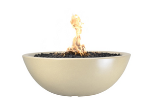 The Outdoor Plus Sedona Concrete Fire Pit - Narrow Ledge.