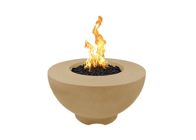 The Outdoor Plus Sienna Concrete Fire Pit.