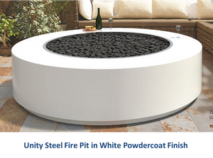 The Outdoor Plus Unity Steel Fire Pit - 18" Tall.