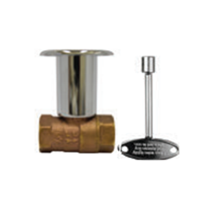 The Outdoor Plus On/Off Straight Key Valve  1/2".