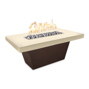The Outdoor Plus Tacoma Smooth Concrete and Steel Fire Table.
