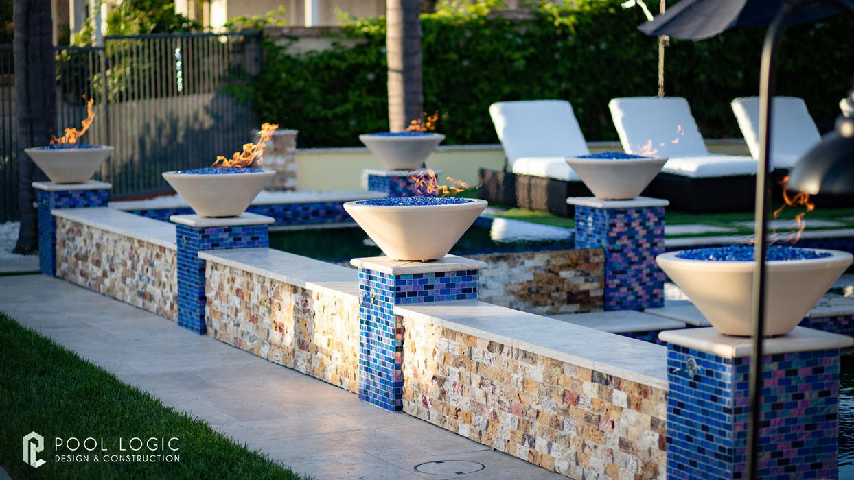 24" Cazo Fire Bowl - GRFC Concrete - OPT-24RFO