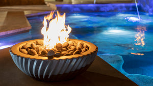 The Outdoor Plus Sedona 2.0 Concrete Fire Bowl.