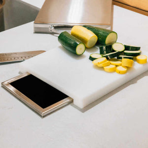 TrueFlame 14-Inch x 10-Inch Trash Chute & Cutting Board with Lid - TF-TC-14.