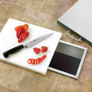 TrueFlame 14-Inch x 10-Inch Trash Chute & Cutting Board with Lid - TF-TC-14.