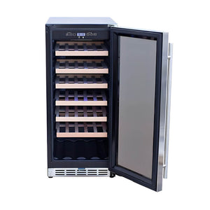 TrueFlame 15 Inch Outdoor Single Zone Wine Cooler.