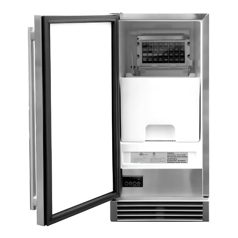 TrueFlame 15-Inch 50 Lbs Capacity Outdoor Rated Ice Maker.