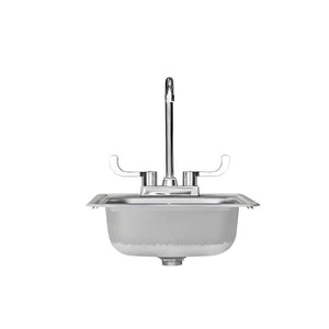 TrueFlame 15-Inch x 15-Inch Drop-in Sink - TF-NK-15D.