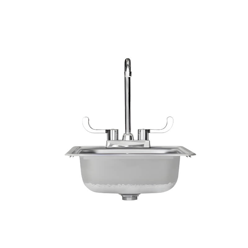 TrueFlame 15-Inch x 15-Inch Drop-in Sink - TF-NK-15D.