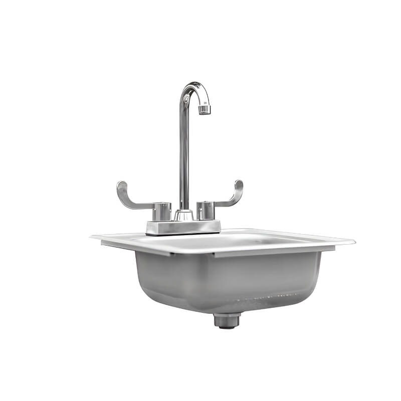 TrueFlame 15-Inch x 15-Inch Drop-in Sink - TF-NK-15D.