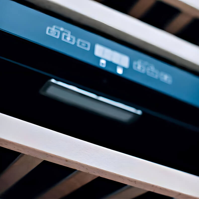 TrueFlame 24 Inch 5.3 Cu. Ft. Outdoor Dual Zone Wine Cooler.