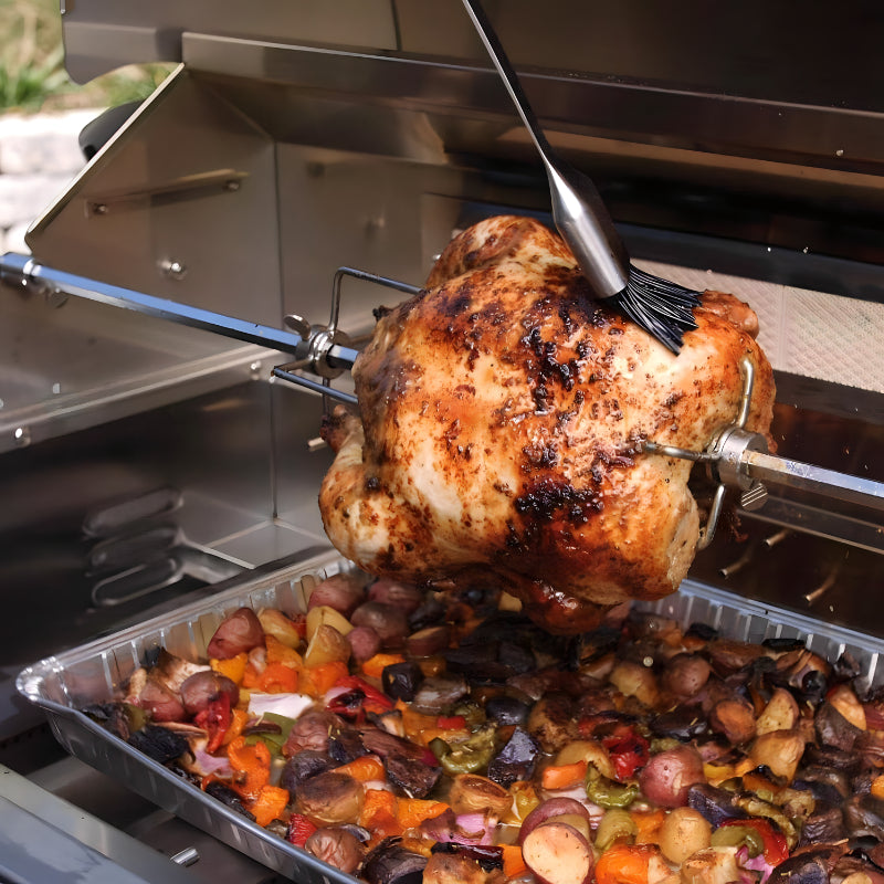 TrueFlame Stainless Steel Rotisserie Kit For 40-Inch Grill - TFRK-40.