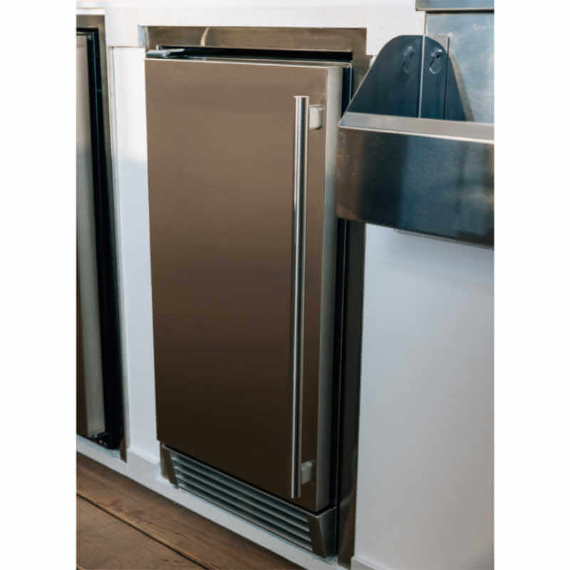 TrueFlame 15-Inch 50 Lbs Capacity Outdoor Rated Ice Maker.
