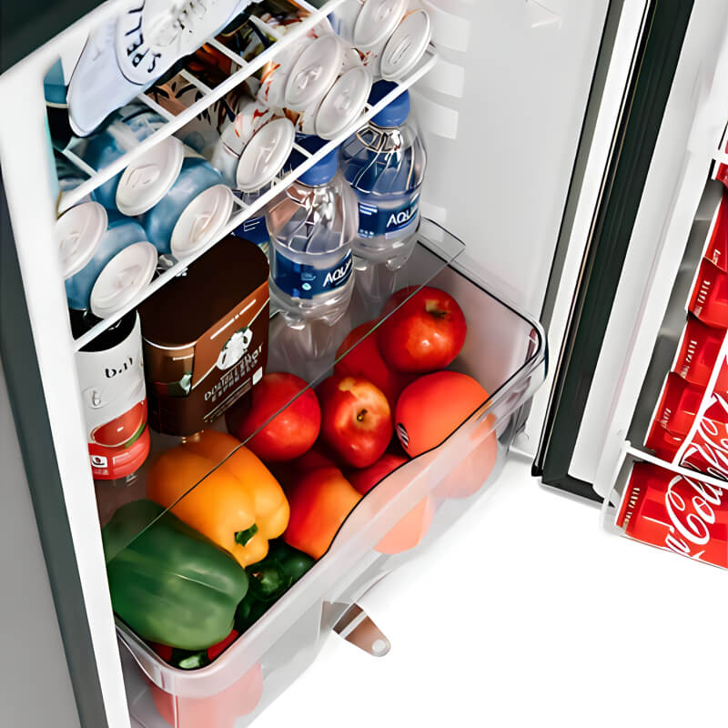 TrueFlame 22-Inch 4.1 Cu. Ft. Deluxe Compact Refrigerator.