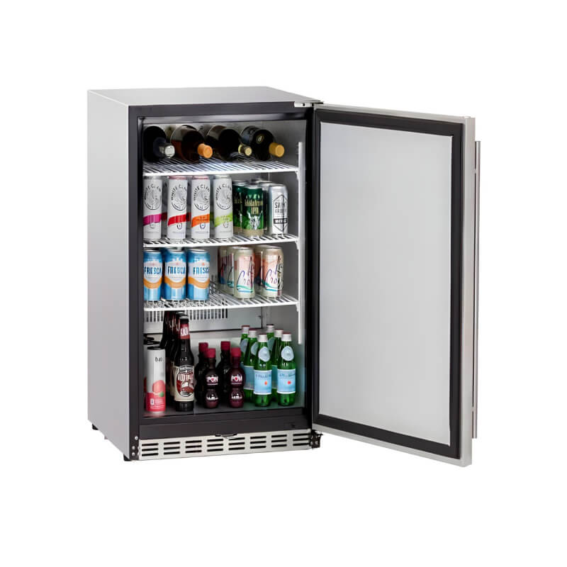 TrueFlame 24 Inch 5.3 Cu. Ft. Deluxe Outdoor Refrigerator.