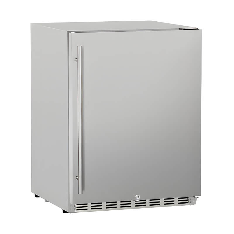 TrueFlame 24 Inch 5.3 Cu. Ft. Deluxe Outdoor Refrigerator.