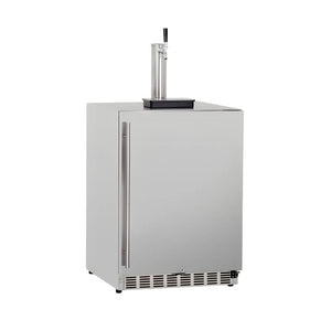 TrueFlame 24-Inch 6.6 Cu. Ft. Outdoor Rated Single Tap Kegerator  - TF-RFR-24DK1.