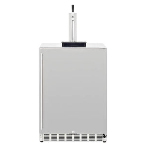 TrueFlame 24-Inch 6.6 Cu. Ft. Outdoor Rated Single Tap Kegerator  - TF-RFR-24DK1.