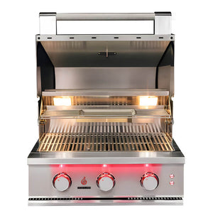 TrueFlame 25 Inch 3 Burner Built-In Gas Grill.