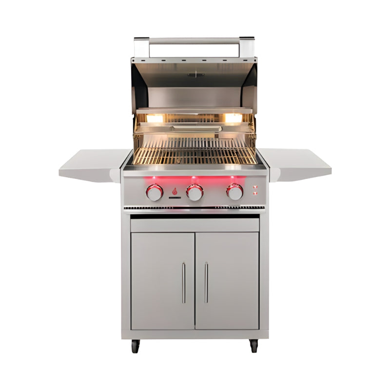 TrueFlame 25 Inch 3 Burner Freestanding Gas Grill.