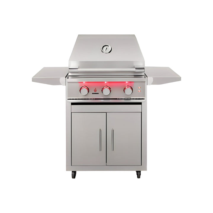 TrueFlame 25 Inch 3 Burner Freestanding Gas Grill.