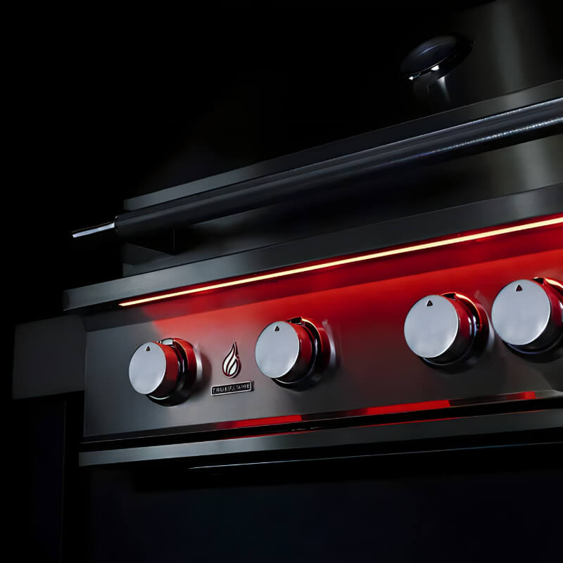 TrueFlame 32 Inch 4 Burner Freestanding Gas Grill.