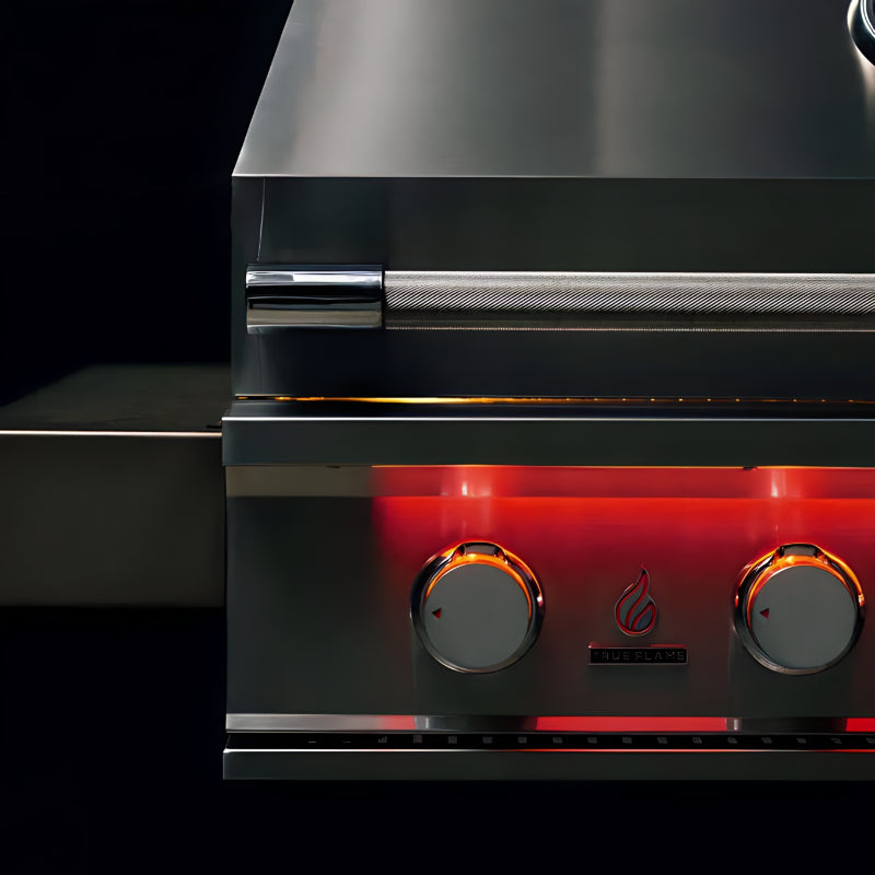 TrueFlame 25 Inch 3 Burner Freestanding Gas Grill.