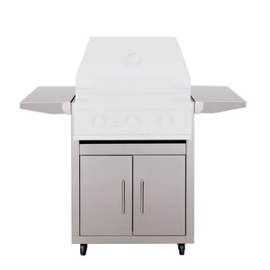 TrueFlame 25-Inch Stainless Steel Deluxe Grill Cart with Fold-Down Side Shelves - CART-TF-25DC.