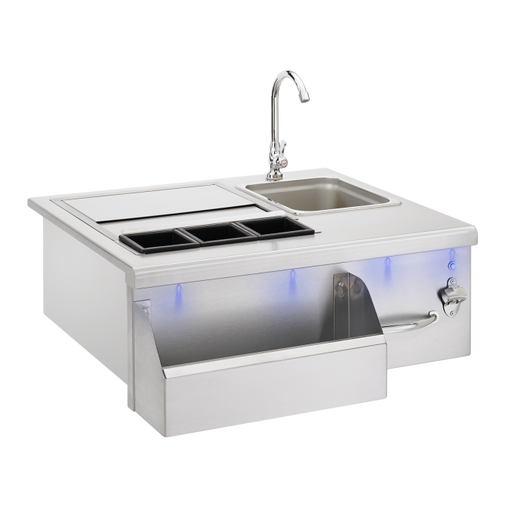 TrueFlame 30" Beverage & Prep Station with LED Lights