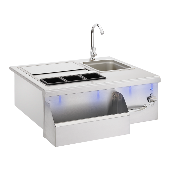 TrueFlame 30" Beverage & Prep Station with LED Lights