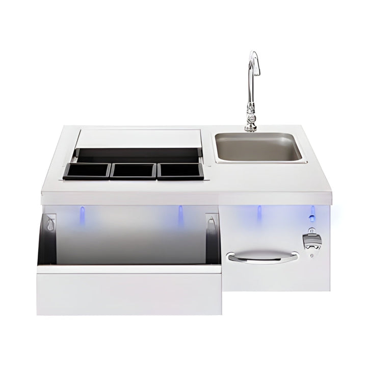 TrueFlame 30 Inch Built-In Beverage and Prep Station - TF-BC-30L.