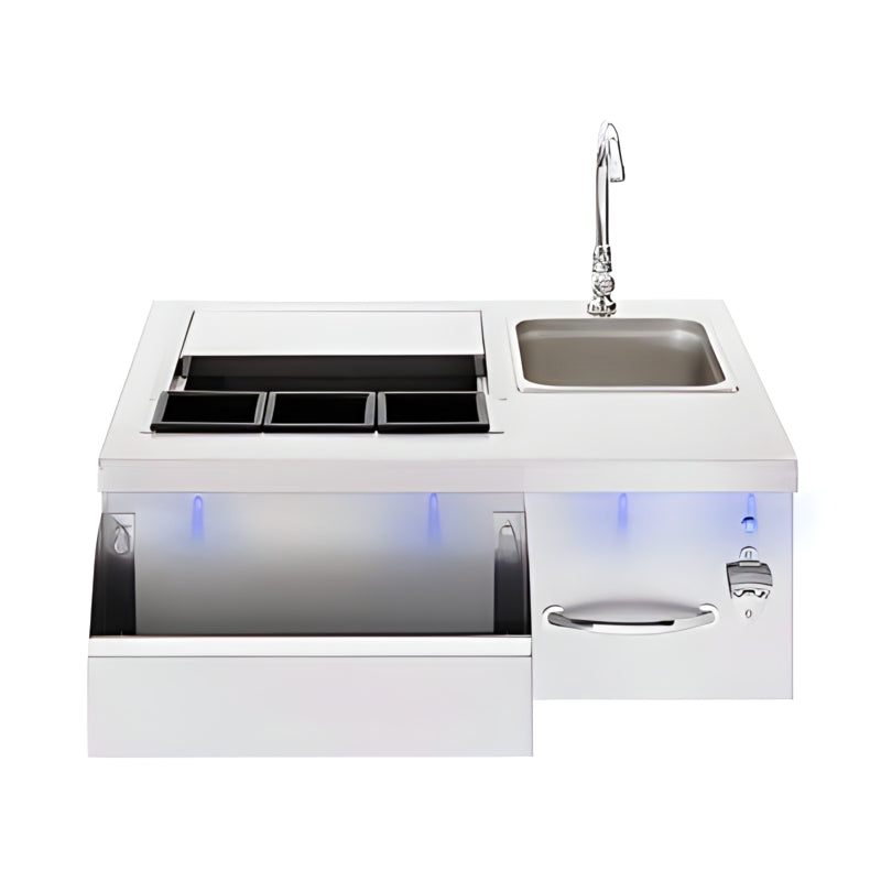 TrueFlame 30 Inch Built-In Beverage and Prep Station - TF-BC-30L.