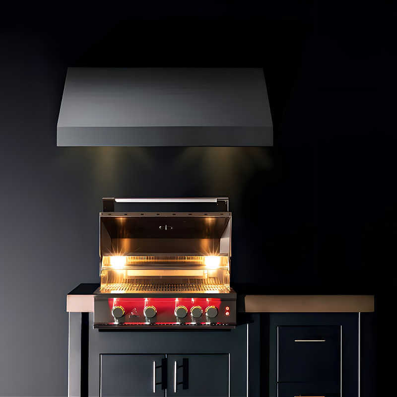 TrueFlame 32 Inch 4 Burner Built-In Gas Grill.
