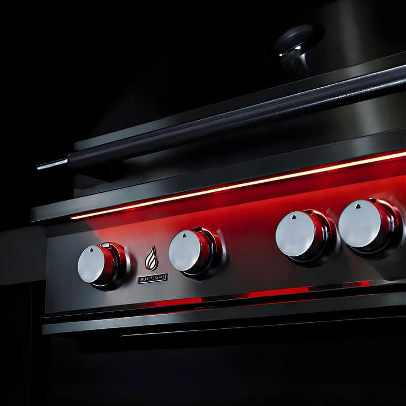 TrueFlame 32 Inch 4 Burner Built-In Gas Grill.