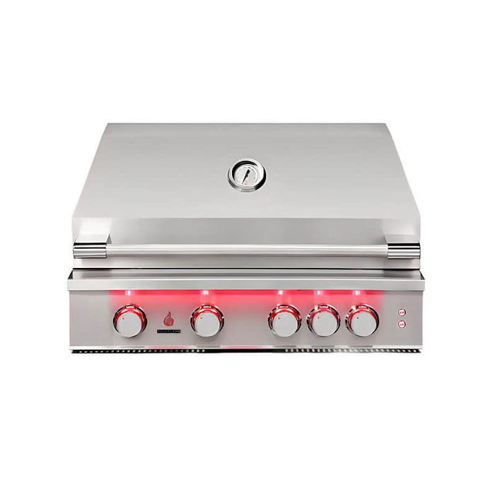 TrueFlame 32 Inch 4 Burner Built-In Gas Grill.
