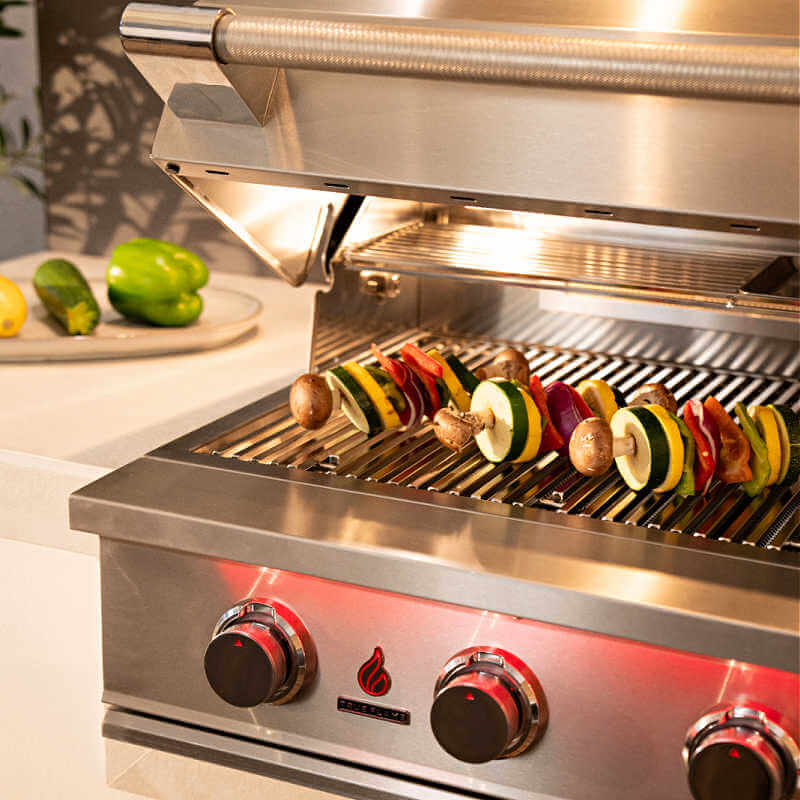 TrueFlame 32 Inch 4 Burner Built-In Gas Grill.