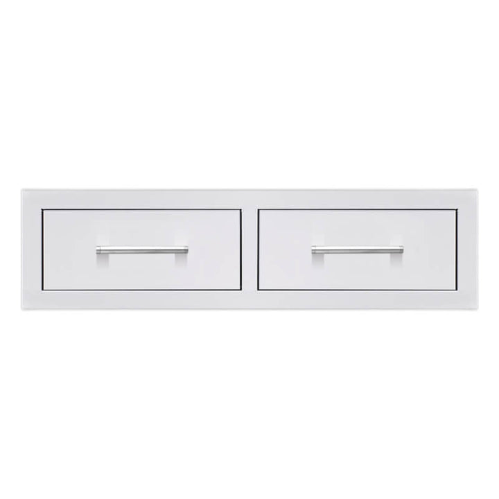 TrueFlame 32-Inch Stainless Steel Horizontal Double Drawer - TF-DR2-32H.